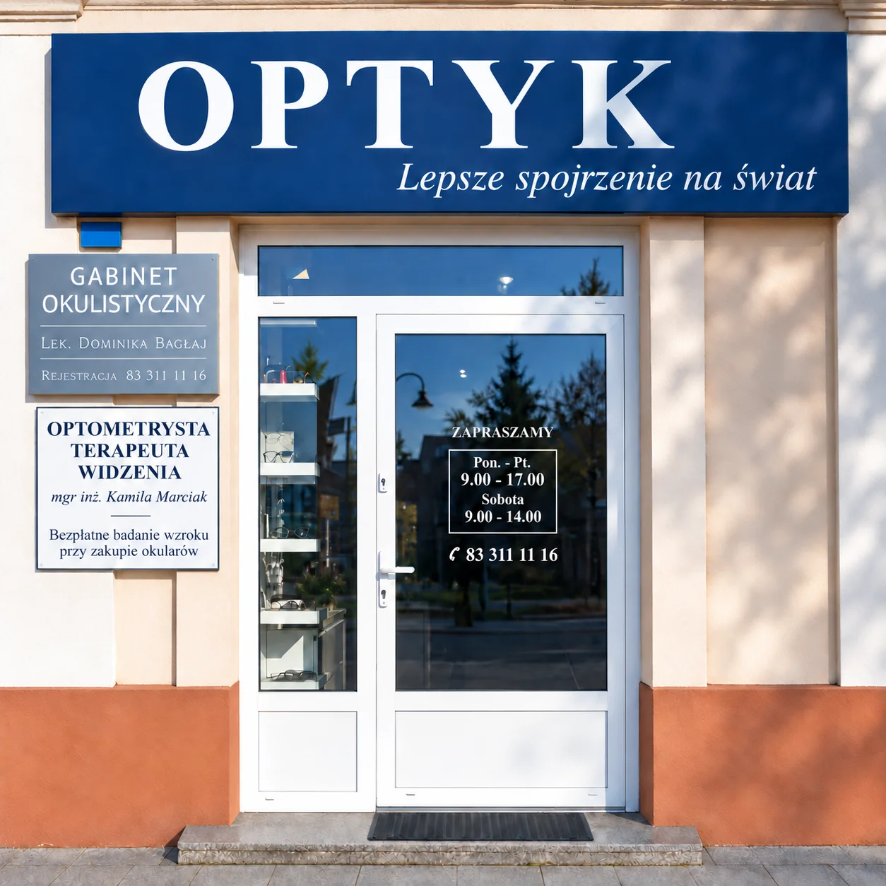 OPTYK — wnętrze salonu